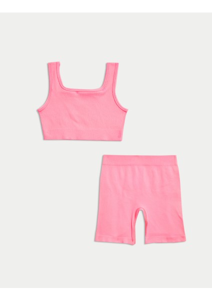 2'li Fitilli Dikişsiz Alt-Üst Takım (6-16 Yaş) indirimleri