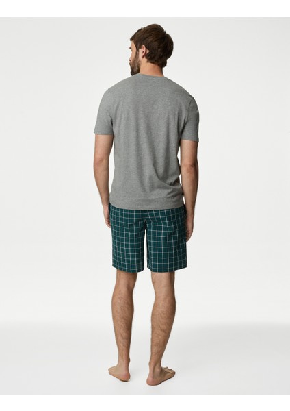 Saf Pamuklu Kısa Kollu Pijama Takımı indirimleri