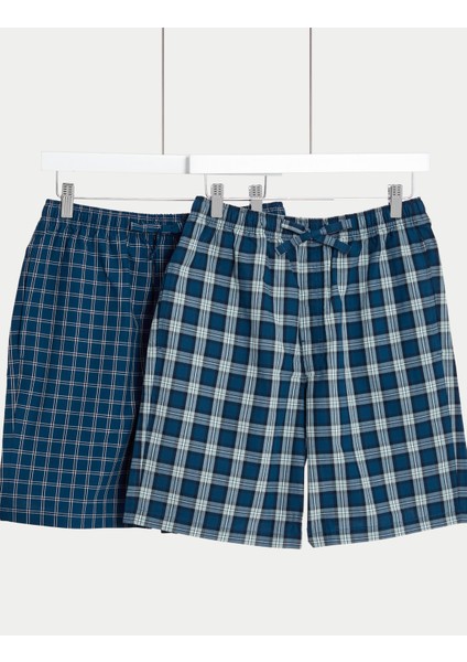 Saf Pamuklu 2'li Regular Fit Pijama Altı