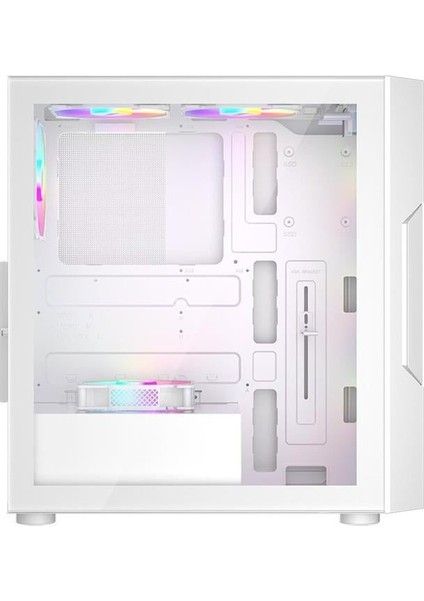 Trılobıte T7 Beyaz 650W 80+ Argb 4X12CM Fan Temperli Cam Mesh USB 3.0 Atx Kasa modelleri