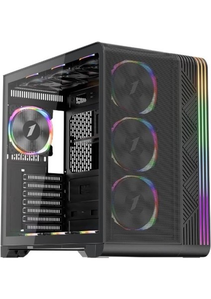 Vt7 Siyah 850W 80+ Sılver Atx 3.1 Argb 4X12CM Fan Temperli Cam USB 3.0 Atx Kasa