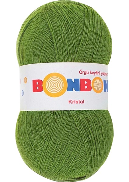 1 Adet Kristal El Örgü Lif Ipi Çam Yeşili 98235