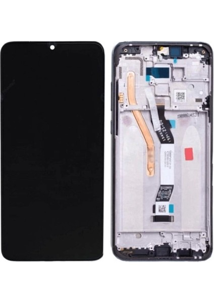 Xiaomi Uyumlu Redmi Note 8 Pro LCD Ekran Dokunmatik Siyah Çıtalı Çift Hatlı