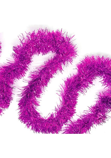 Parti Için Mega Kalın Sim Süs 2 Metre Uzunluk 10 cm Genişlik Fuşya Ithal (5250)