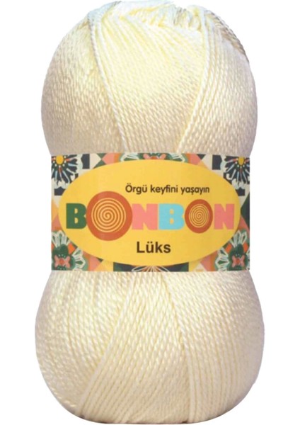 1 Adet Lüks Patik Ipi Yünü Krem 98223