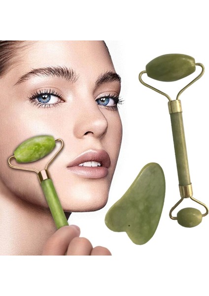 Yeşim Taşı Çift Taraflı Cilt Masaj Aleti (5250) indirimleri