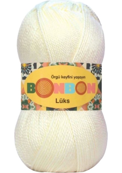 1 Adet Lüks Patik Ipi Yünü Ekru 98300