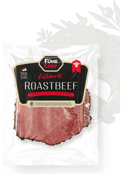 Füme Chef Dilimli Karabiberli Füme Roastbeef