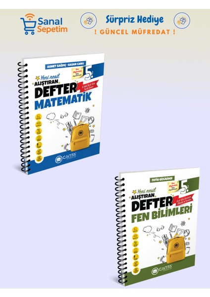 5. Sınıf Matematik + Fen Bilimleri Alıştıran Defter Set