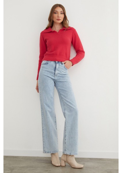 Basic Gömlek Yaka Sakallı Kazak fırsatları