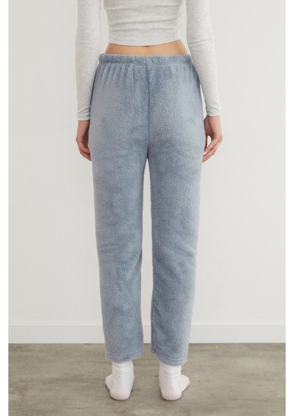 Beli Lastikli Pelüş Pijama Altı