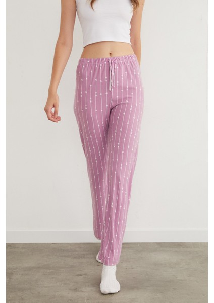 Çizgili Süet Pijama Altı fiyatları