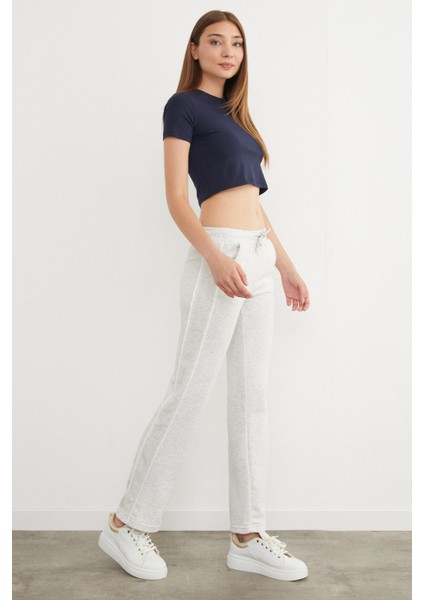 3 Iplik Yanları Şeritli Bağlamalı Eşofman Altı modelleri