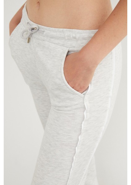 3 Iplik Yanları Şeritli Bağlamalı Eşofman Altı