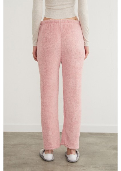 Beli Lastikli Pelüş Pijama Altı