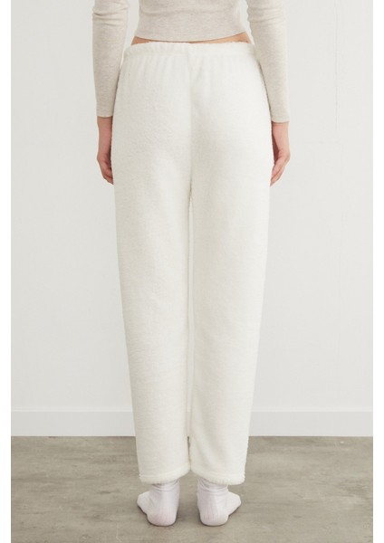 Beli Lastikli Pelüş Pijama Altı