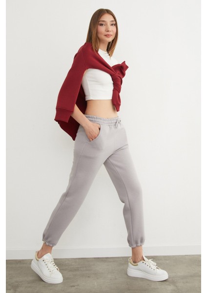 3 Iplik Beli Lastikli Paçası Stoperli Jogger Eşofman Altı fiyatları