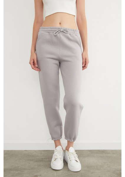 3 Iplik Beli Lastikli Paçası Stoperli Jogger Eşofman Altı modelleri