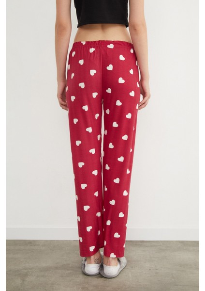 Kalp Desenli Süet Pijama Altı indirimleri