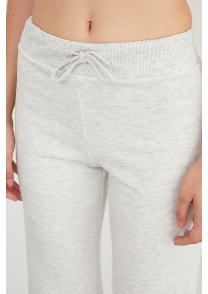 3 Iplik Beli Bağlamalı Palazzo Eşofman Altı