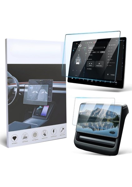 Tesla Model Y Juniper Zore Ön-Arka Araç Multimedya Nano Cam Ekran Koruyucu