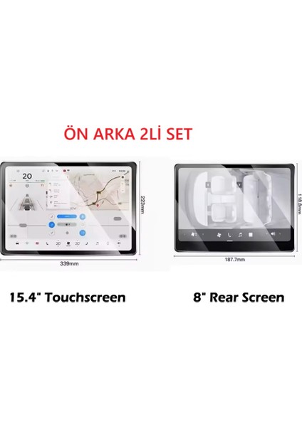 Tesla Model Y Juniper Zore Ön-Arka Araç Multimedya Nano Cam Ekran Koruyucu modelleri