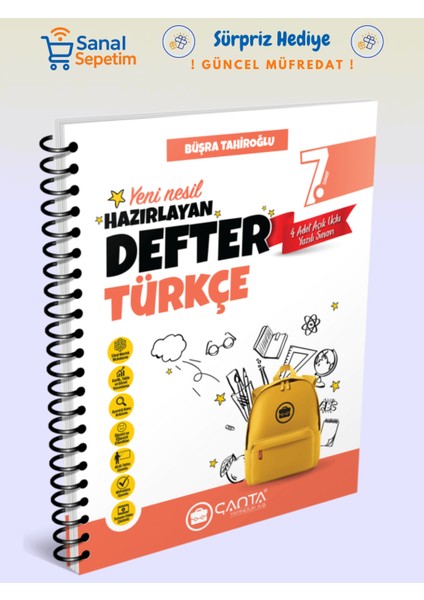 7. Sınıf Türkçe Hazırlayan Defter