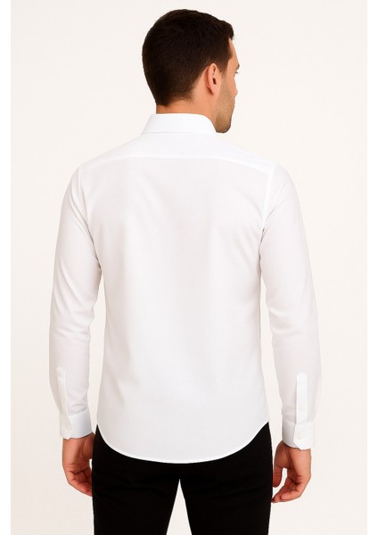 Erkek Saten Slimfit Uzun Kol Gömlek modelleri