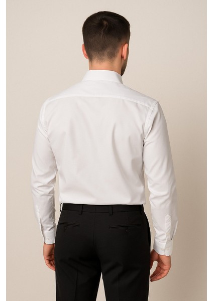 Erkek Saten Slimfit Uzun Kol Gömlek fırsatları