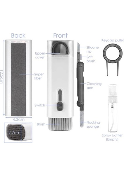 Çok Fonksıyonlu 7 In 1 Aırpods Klavye Ekran Kulaklık Temızleme Kıtı indirimleri