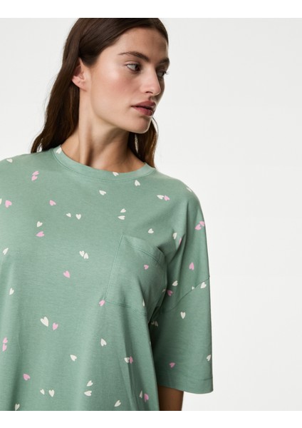 Cool Comfort Kalp Desenli Gecelik fiyatları