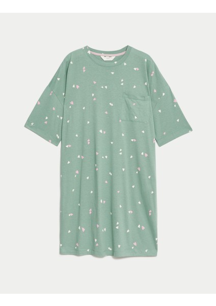 Cool Comfort Kalp Desenli Gecelik fırsatları