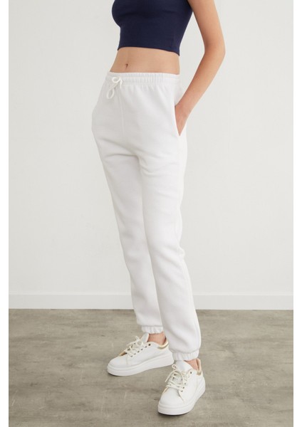 3 Iplik Beli Bağlamalı Jogger Eşofman Altı modelleri