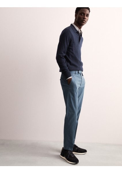 Tapered Fit Italian Chino Pantolon