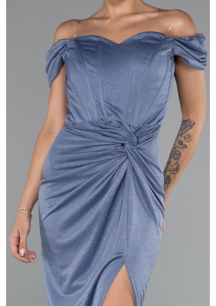 Kayık Yaka Balen Korse Uzun Simli Abiye ABU3473 modelleri