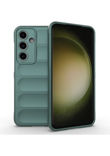 Galaxy S24 Fe Kılıf Içi Kadife Dolgulu Dalga Tutma Haznelli Premium Tpu Silikon Kapak Ryc/etnik