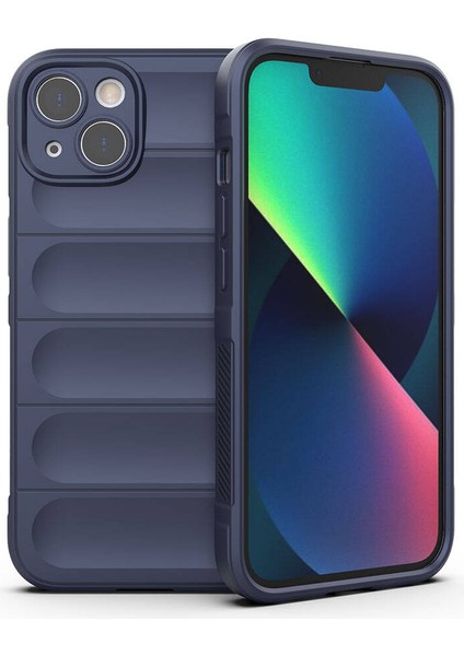 Iphone 13 Kılıf Içi Kadife Dolgulu Dalga Tutma Haznelli Premium Tpu Silikon Kapak Ryc/etnik