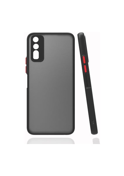 Vivo Y11S Kılıf Arkası Buğulu Kenarları Renkli Sert Premium Silikon Kapak Rcv/hux