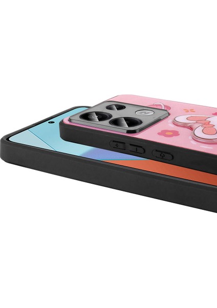 Poco C65 Kılıf Şirin Hayvan Figürlü ve Simli Sert Silikon Kapak Royal Case/amas fiyatları