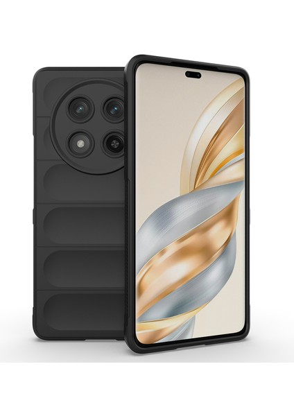 Honor Magic 7 Lite Kılıf Içi Kadife Dolgulu Dalga Tutma Haznelli Premium Tpu Silikon Kapak Ryc/etnik