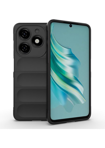Tecno Spark 20 Kılıf Içi Kadife Dolgulu Dalga Tutma Haznelli Premium Tpu Silikon Kapak Ryc/etnik