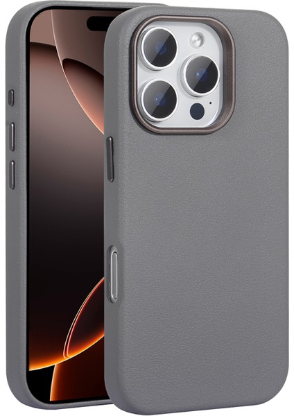 iPhone 16 Pro Kılıf Magsafe Destekli Premium Pu Deri Kapak Royal Case/adora