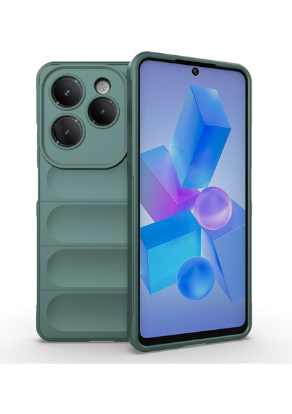 Infinix Hot 40 Pro Kılıf Içi Kadife Dolgulu Dalga Tutma Haznelli Premium Tpu Silikon Kapak Ryc/etnik