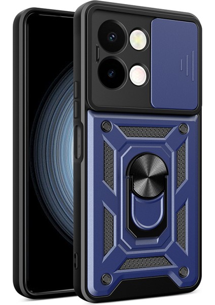 Vivo Y28 Kılıf Kamera Sürgülü ve Tam Koruma Sağlayan Sert Puma Silikon Kılıf