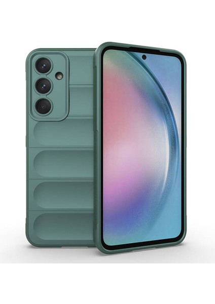 Samsung Galaxy A55 Kılıf Içi Kadife Dolgulu Dalga Tutma Haznelli Premium Tpu Silikon Kapak Ryc/etnik