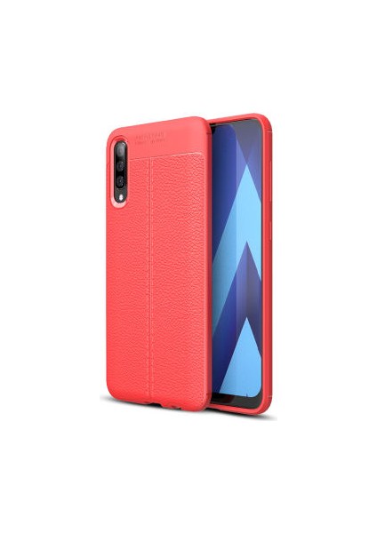 Samsung Galaxy A50 Kılıf Deri Silikon Yüzeyli Yüksek Kaliteli Silikondan Üretilmiş Premium Silikon Kapak Ryc/niss