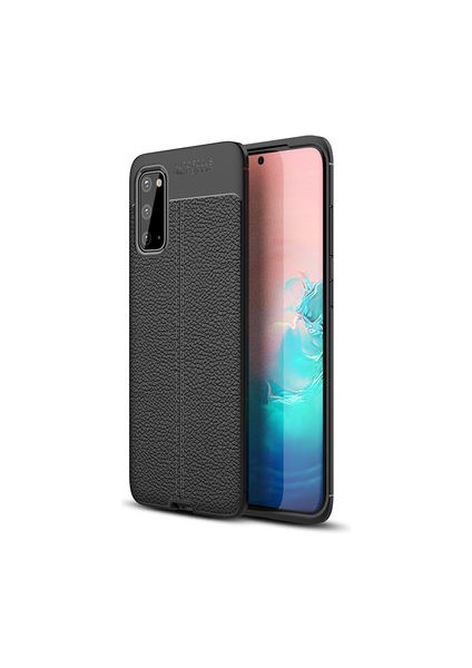 Samsung Galaxy S20 Kılıf Deri Silikon Yüzeyli Yüksek Kaliteli Silikondan Üretilmiş Premium Silikon Kapak Ryc/niss