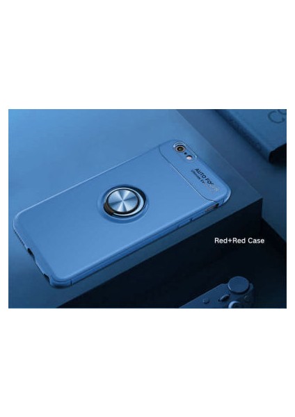 iPhone 6s Kılıf Yüzüğü Stant ve Araç Tutucu Olabilen Şık Esnek Premium Silikon Kapak Ryc/ravel