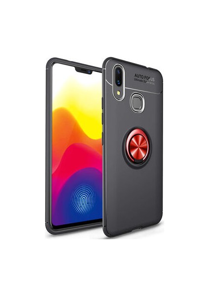 Xiaomi Mi Max 3 Kılıf Yüzüğü Stant ve Araç Tutucu Olabilen Şık Esnek Premium Silikon Kapak Ryc/ravel