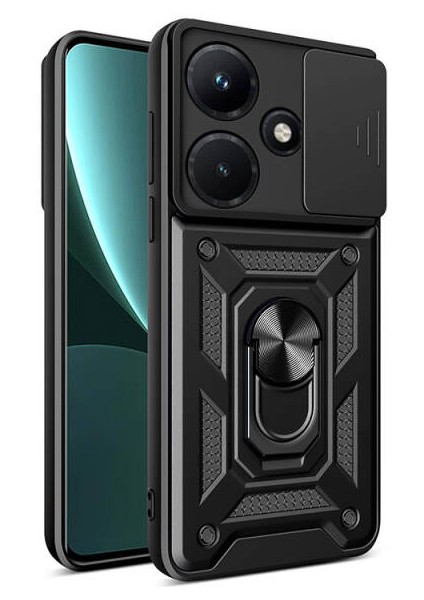 Infinix Hot 30I Kılıf Tam Koruma Sağlayan Çift Katmanlı Sert Tank Kapak Ryc/sürgülü